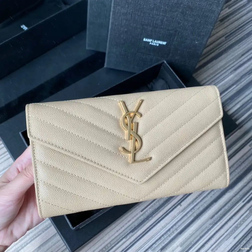 REP YSL LARGE FLAP WALLET MONOGRAM 0612